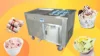 Electric Thailand Rolled Fried Ice Cream Machine Stainless Steel Fry Ice Cream Roll Making Machine Hot Sale 1