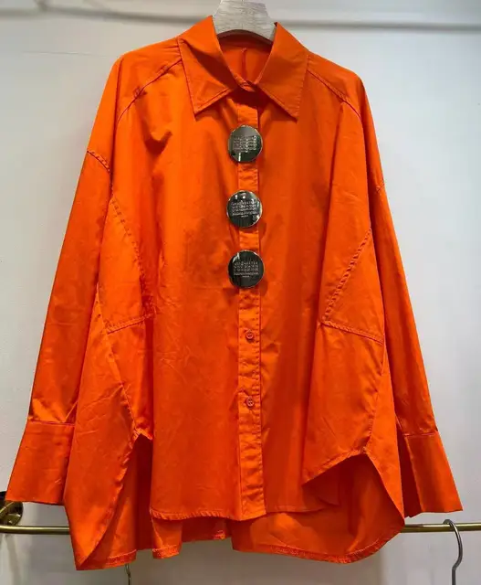 Chemisiers et chemises de luxe pour femmes, collection printemps-été 2026 – Haut décontracté oversize en coton pour femme 1