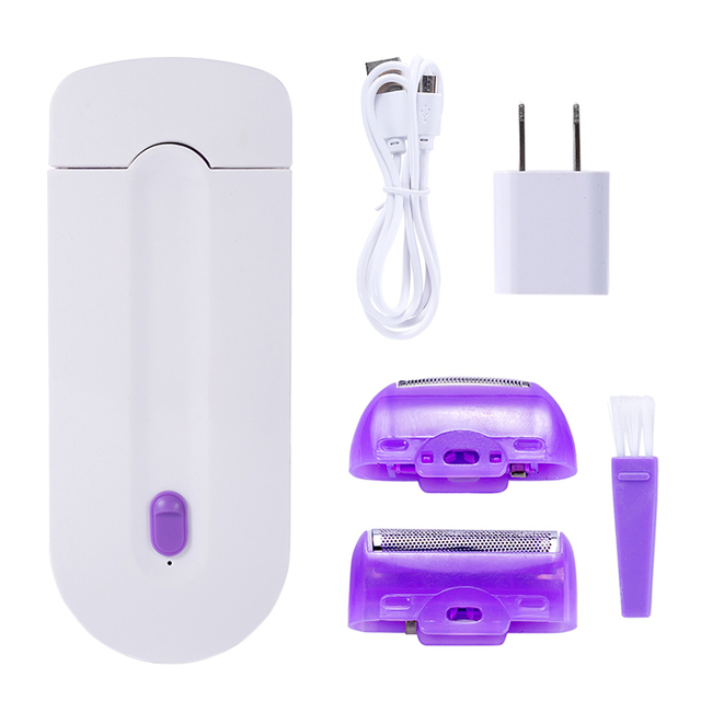 Painless Hair Removal Kit Laser Touch Epilator USB Rechargeable Women Body Face Leg Bikini Hand Shaver Hair Remover