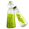 Wholesale Glass Empty Bottle with Swing Top Ceramic Lid Flip Top Glass Storage Can Bottles MOQ2000 Cheap Custom Print Logo 6