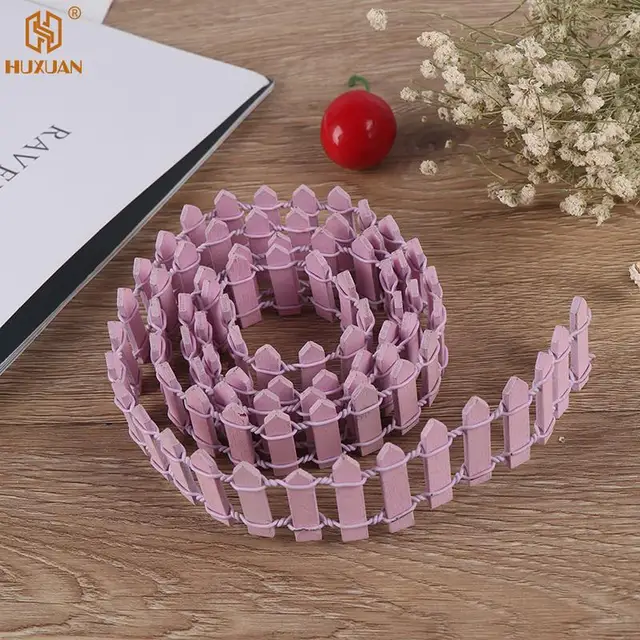 Fa Kerti Kerítés Épületek Gát Akadályokhoz Kézműves Miniatűr Kerítések Tündérkert