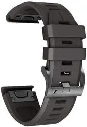 Silicone QuickFit Watchband Bracelet - Premium Straps - MARQ Captain (Gen 2) (Black)