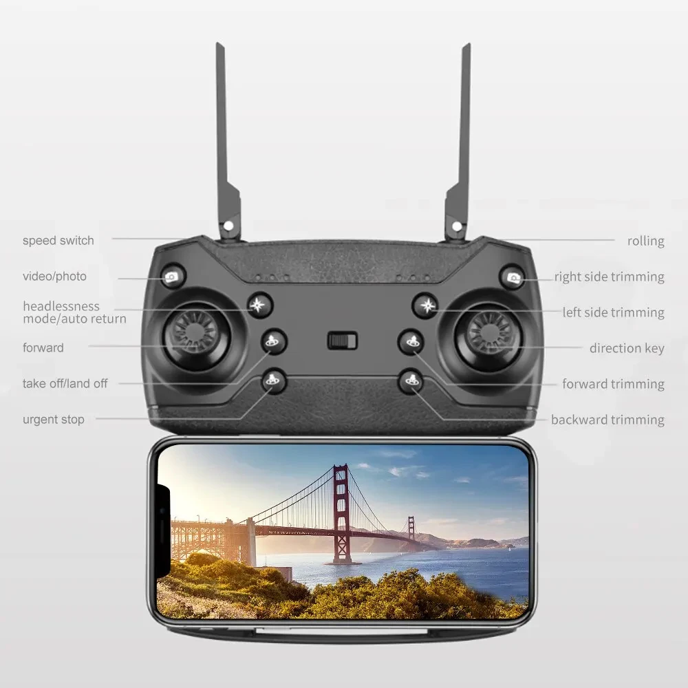2024 E88Pro RC , 4K , 1080P  HD ī޶, ̽ ︮,  FPV    峭