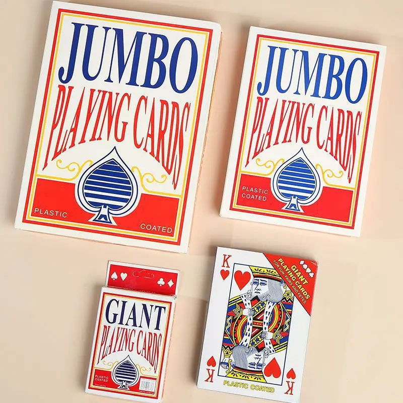 Playing Cards Jumbo Playing Cards Jumbo Poker Giant Playing Cards Casino Gift for Kids & Adults