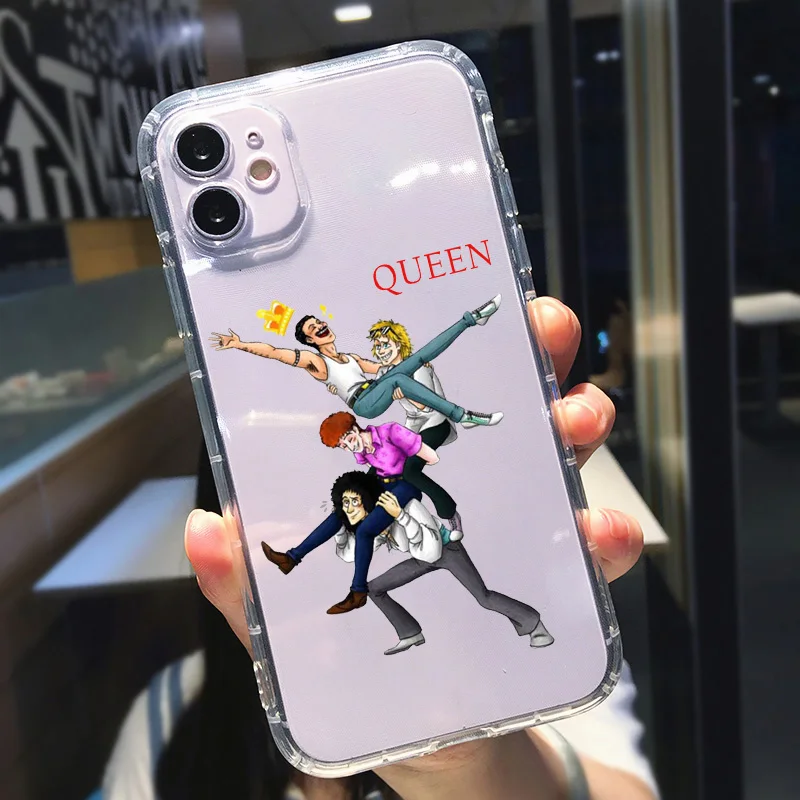 Freddie Mercury Fashion Band Clear Soft TPU Phone Case