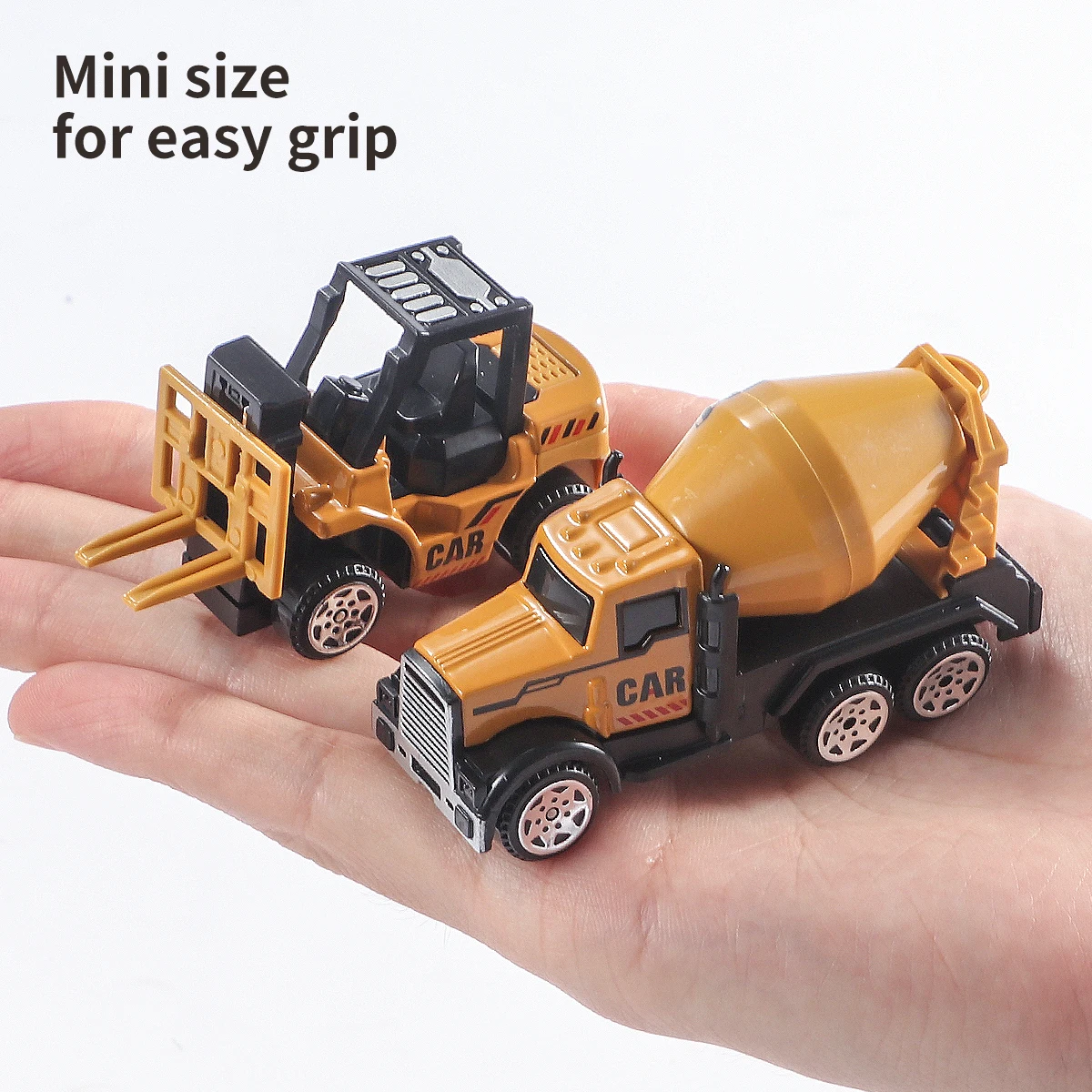 6pcs/set Diecast Alloy Plastic Engineering Truck Loader Tractor Excavator  Construction Model Vehicle Classic Toy For Kids Gift - AliExpress, image size:1200x1200