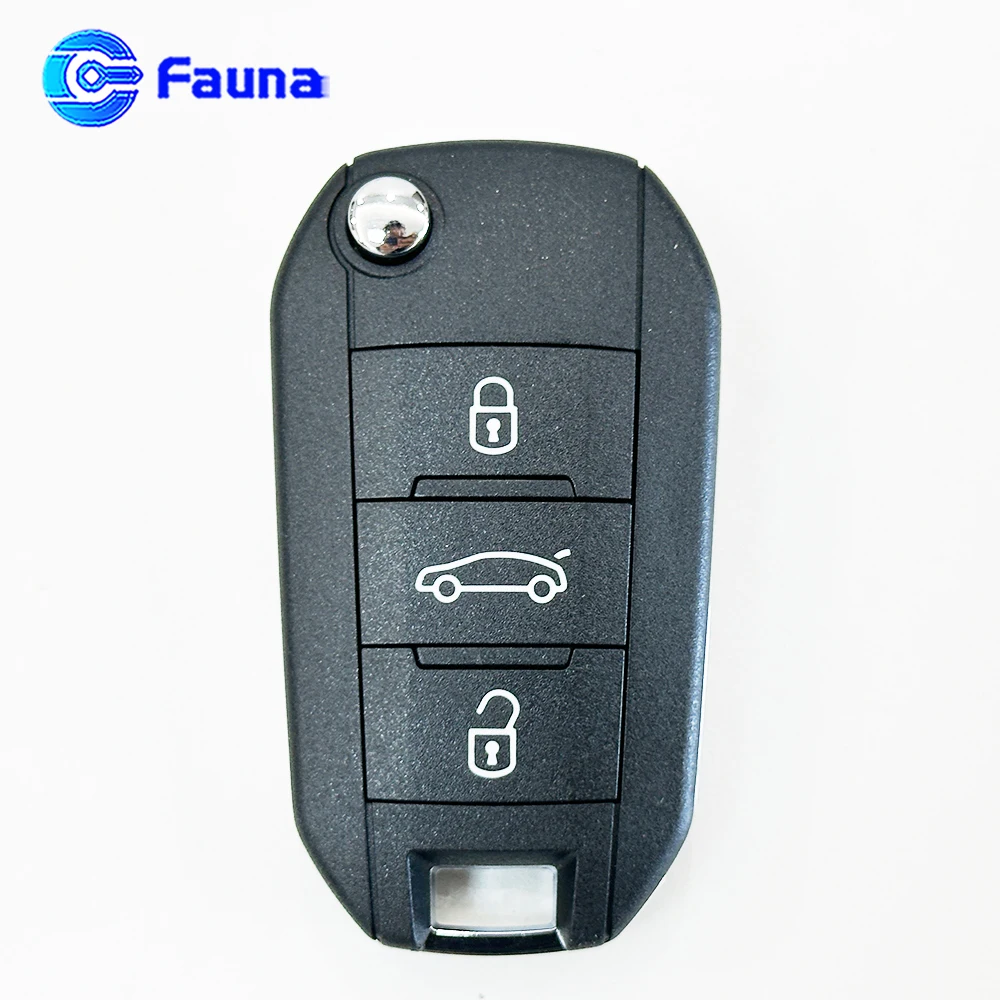 3Button 433Mhz Remote Control Key With 4A Chip HU83 For Peugeot