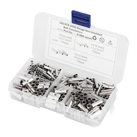 ชุดขั้วต่อสายไฟทองแดงแบบไม่หุ้มฉนวน 300 ชิ้น สำหรับรถยนต์ เรือ และยานยนต์ 4