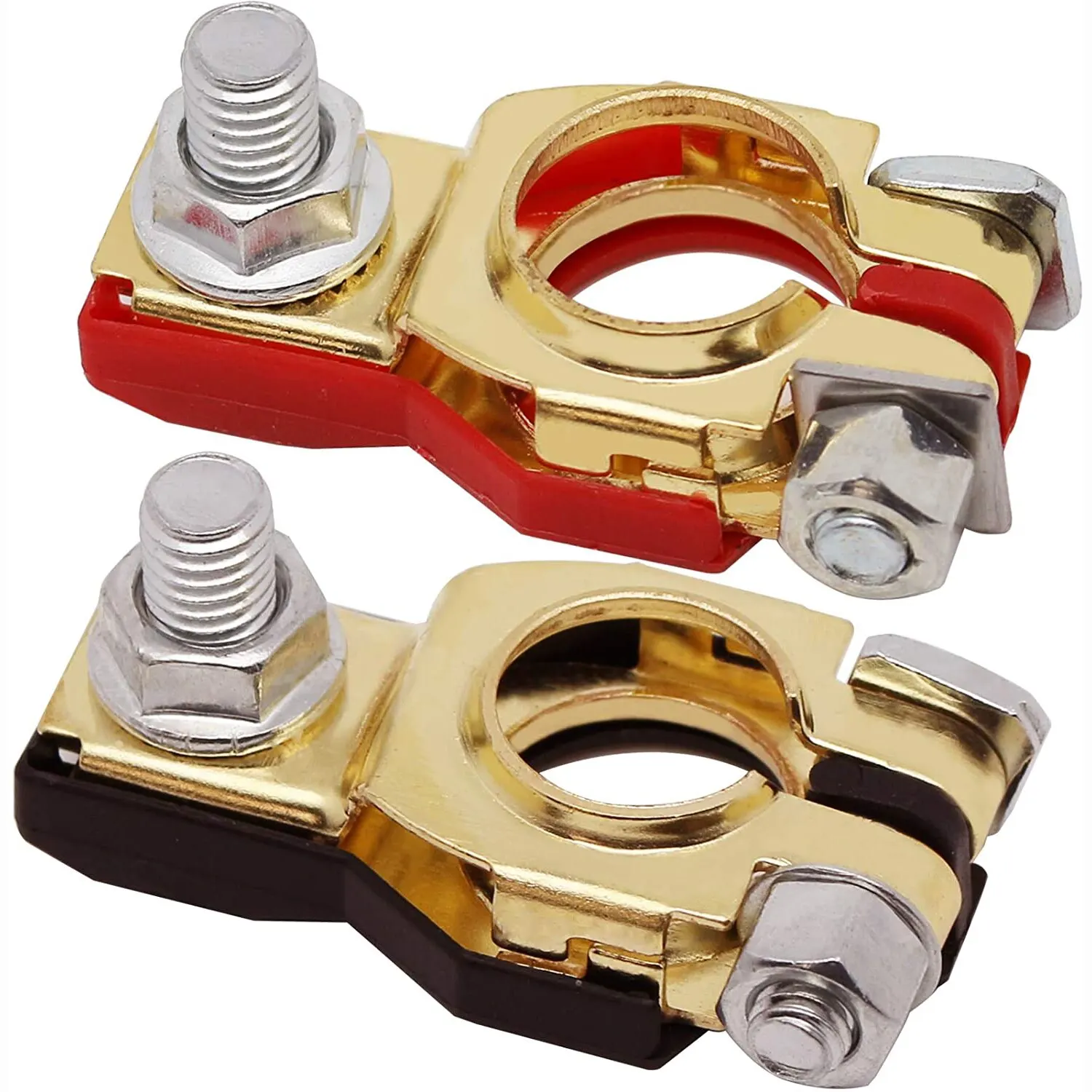 1 Pair 12V 24V Automotive Car Top Post Battery Terminals Wire Cable Clamp Terminal Connectors Car Accessories