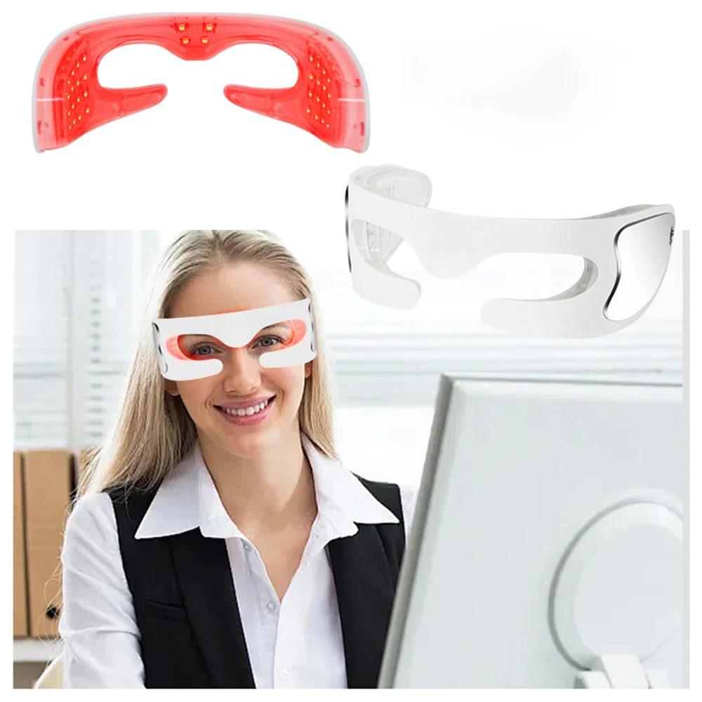 3D Eye Massager Eyes Fatigue Relief Relaxation Relieve Dark Circles Eye Lifting Anti-Aging LED Vibration Eye Massage Instrument