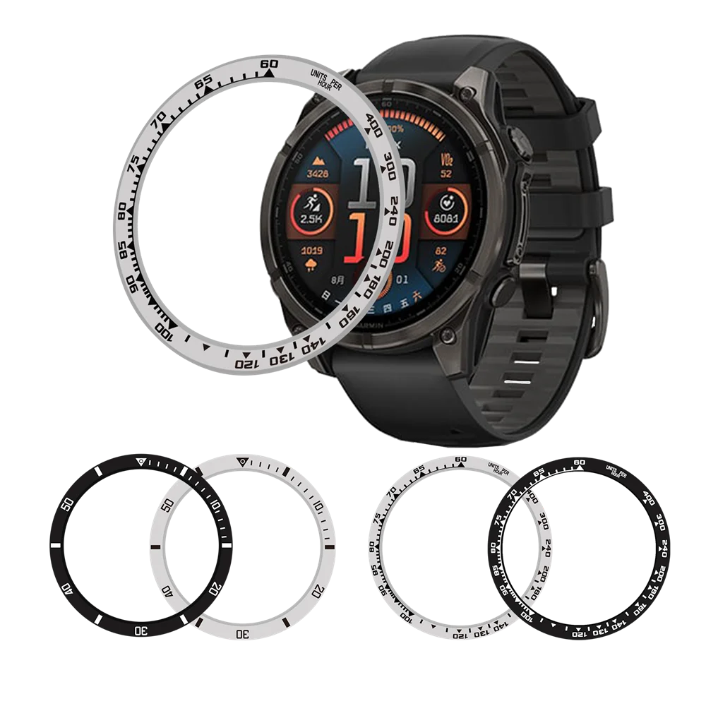 BEHUA Decorative Metal Bezel Ring Styling Case for Smartwatch Protective Cover