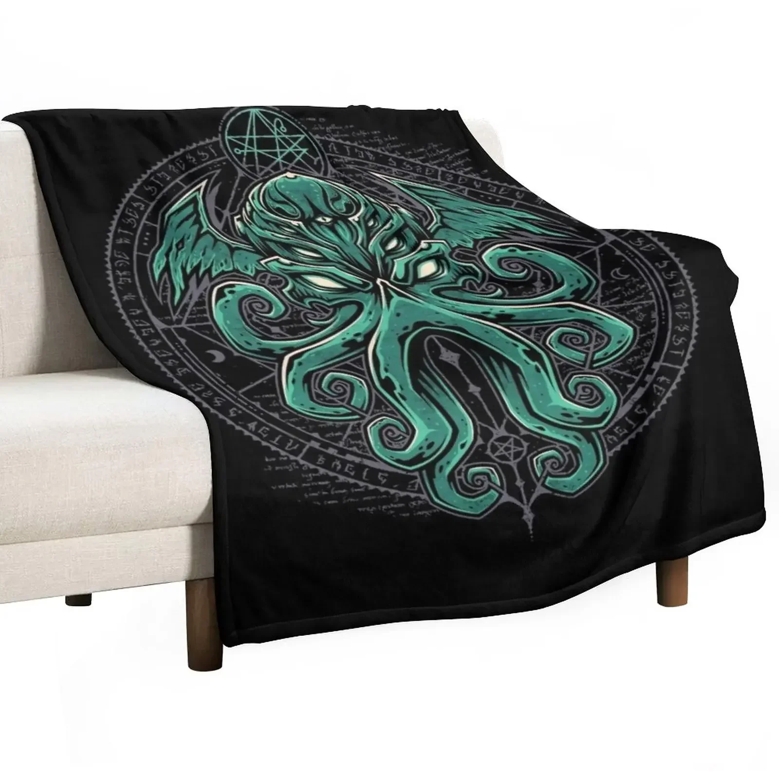 

Great Cthulhu Throw Blanket Decorative Sofas Soft Blankets