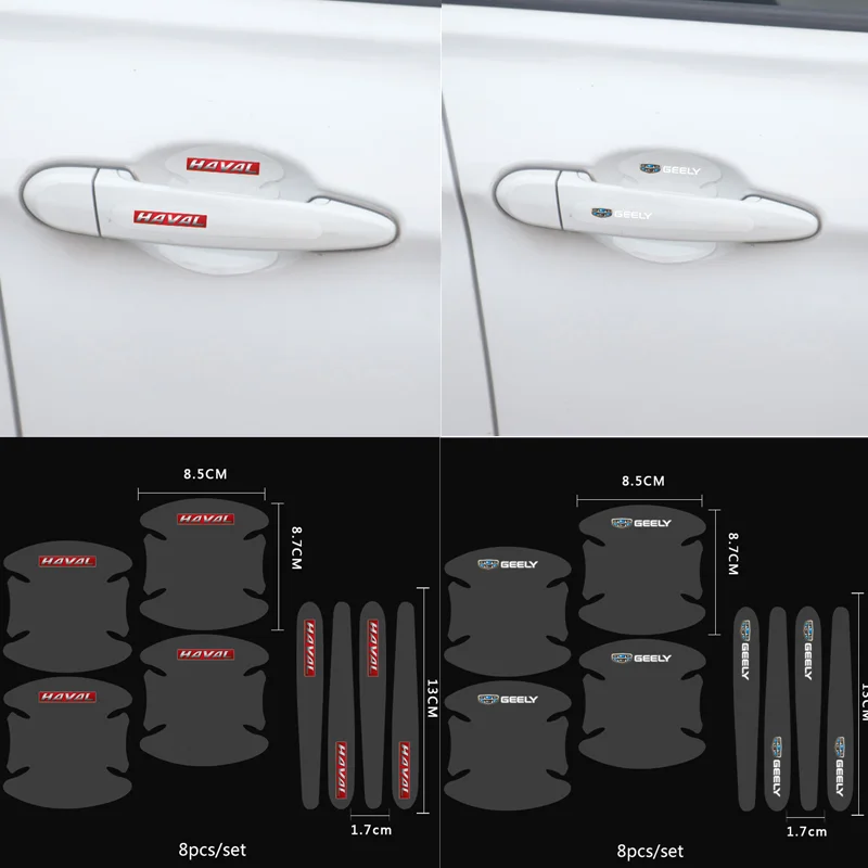 8pcs Car Door Handle Transparent Protection Sticker For BMW X1 X2 X3 X4 X5 X6 E46 E39 E92 E90 E60 M5 E36 F30 F10 F20 E30 E61 |