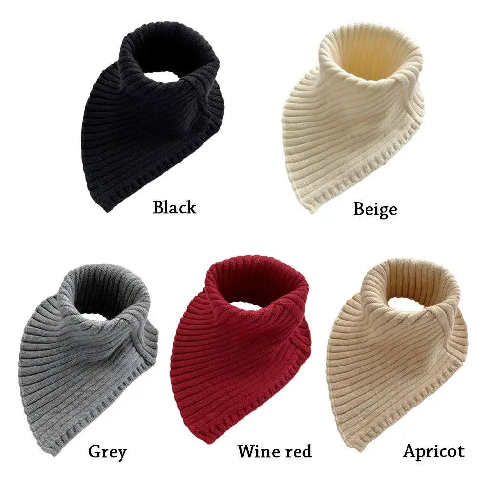 Winter Warm Detachable Scarf Turtleneck Neck Warmer Knitted Fake Collar