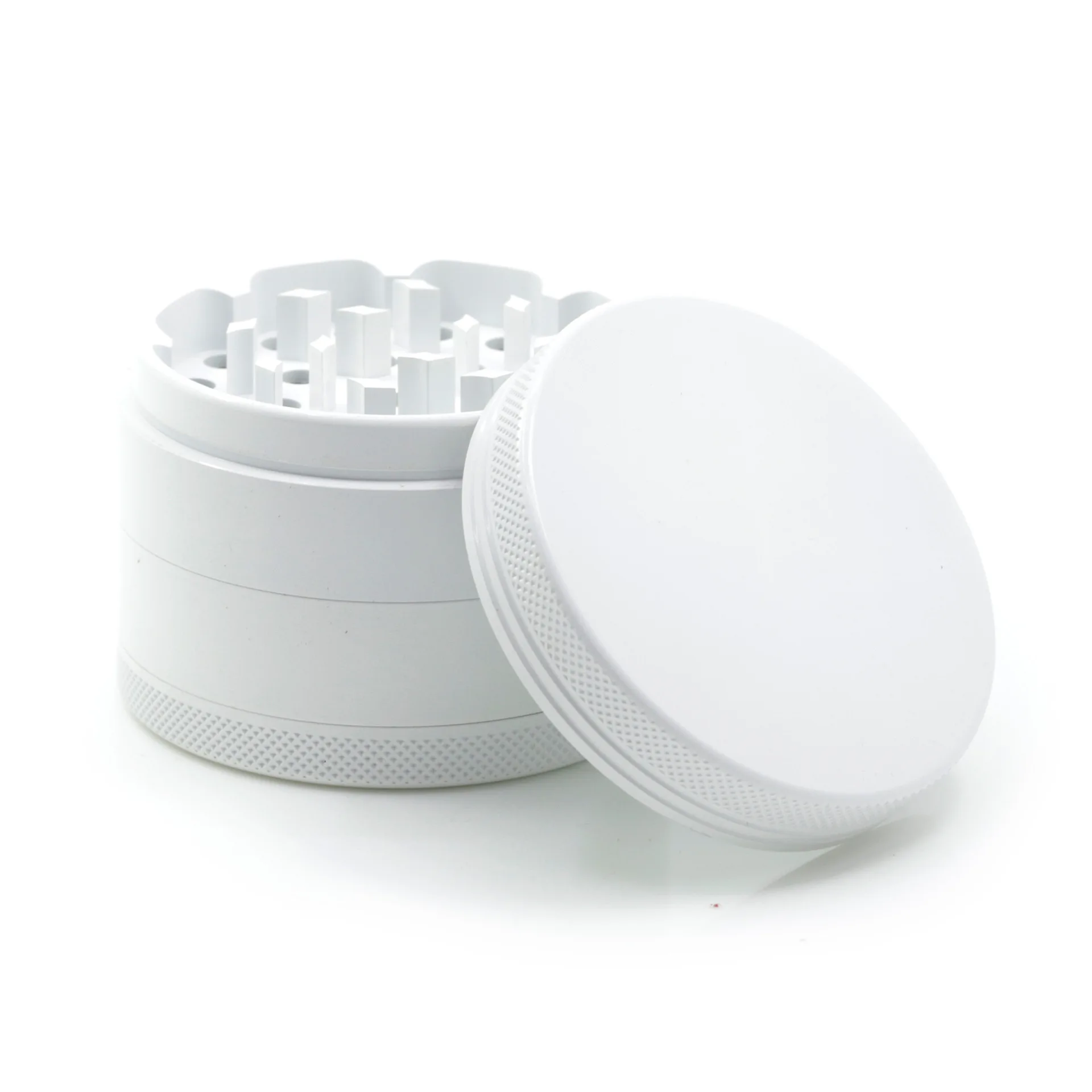 Ceramic Coating Spice Grinder White Nonstick Ceramic Coating Metal Grinder-4 Layers 63mm/2.5" 2