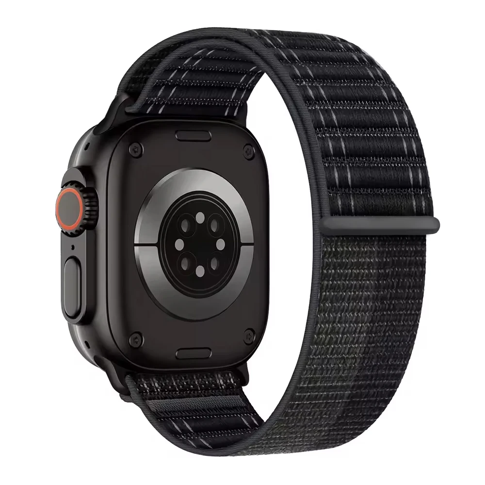 Versatile Nylon Sport Loop Strap for Apple Watch - Durable and Adjustable Bracelet Band