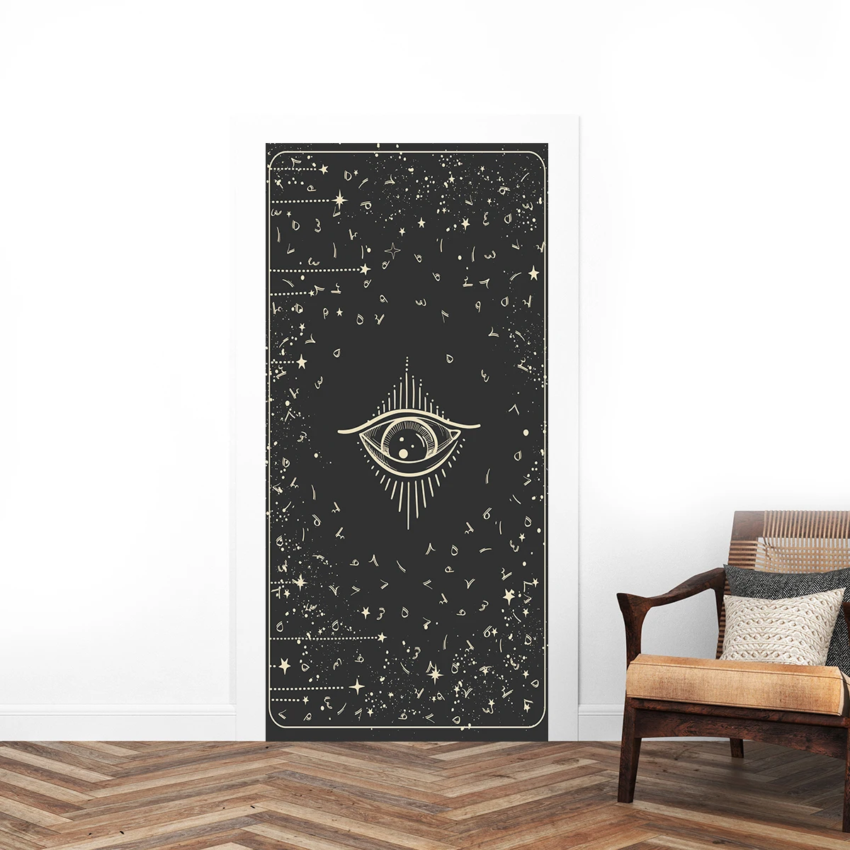 

Bucephalus Cloth Door Cover,Elastic band-Style Personalized Door Decoration For Bedroom Front Door