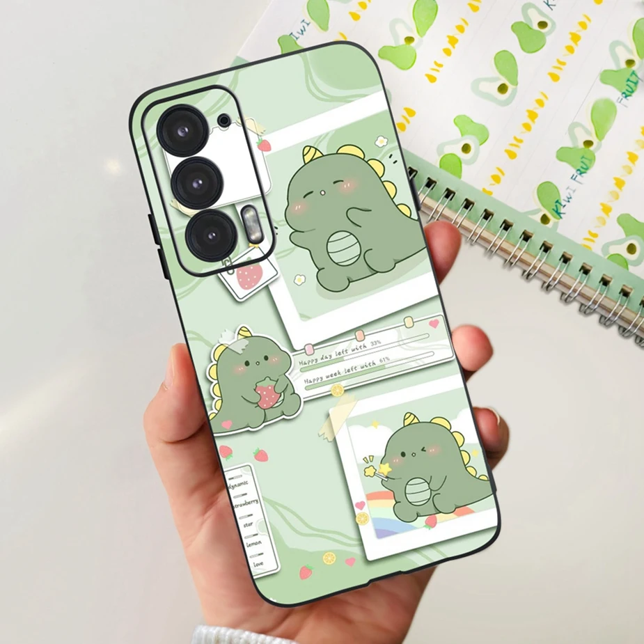 Fashionable Painted Silicone Phone Case for Motorola Moto Edge 20 Series