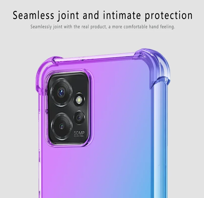 Shockproof Gradient Airbag TPU Protective Phone Case