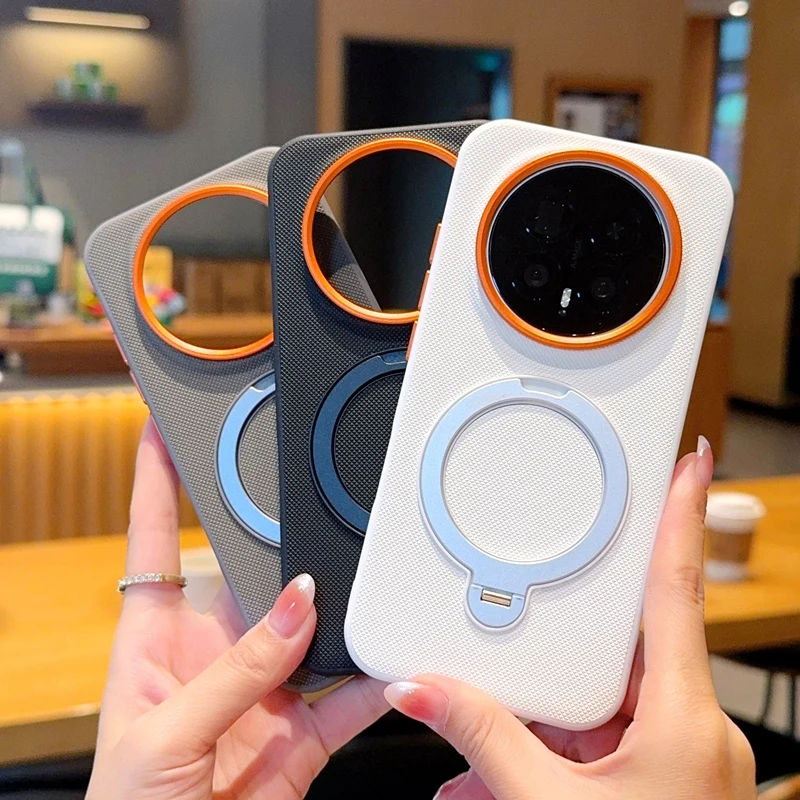 Enhanced Rotating Stand Case with Magnetic Shockproof and Anti-Fall Protection