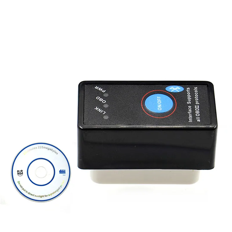 Super Mini Elm327 Bluetooth OBD2 V1.5 Elm 327 V1.5 OBD 2 Car Diagnostic-Tool Scanner Elm-327 OBDII Adapter Auto Diagnostic tool