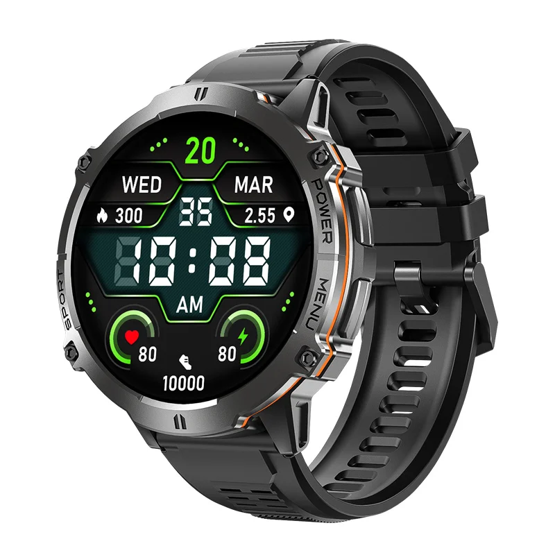 Amoled Screen Men X3 Smart Watch Compass Altitude Barometer Health Monitoring Outdoor Sport Fitness Tracker Smartwatch