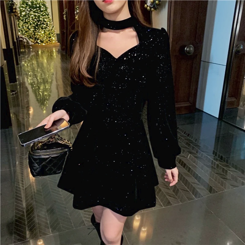 Party Wear One Piece Dresses With Sleeves