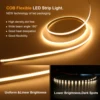 3MM 5MM 8MM COB Strip 5V 12V FOB LED Light Bar 320Leds/M 3000K 4000K 6000K High Density Flexible Ribbon Rope Tape Cabinet Light 5