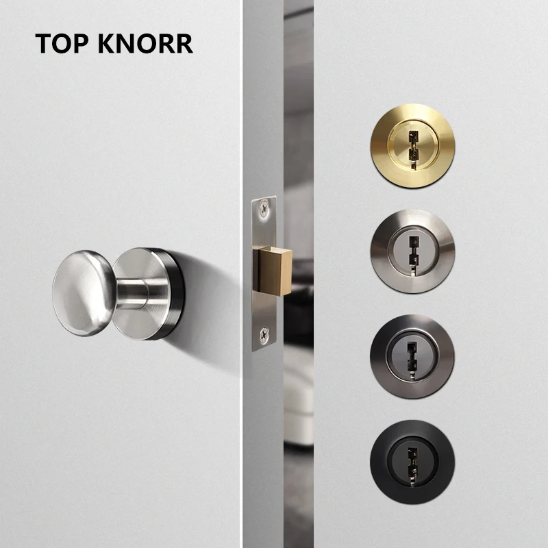

Invisible Door Lock With Key Double-Sided Interior Bedroom Black Secret Door Single Side Lock Single Side Hidden Secret Lock