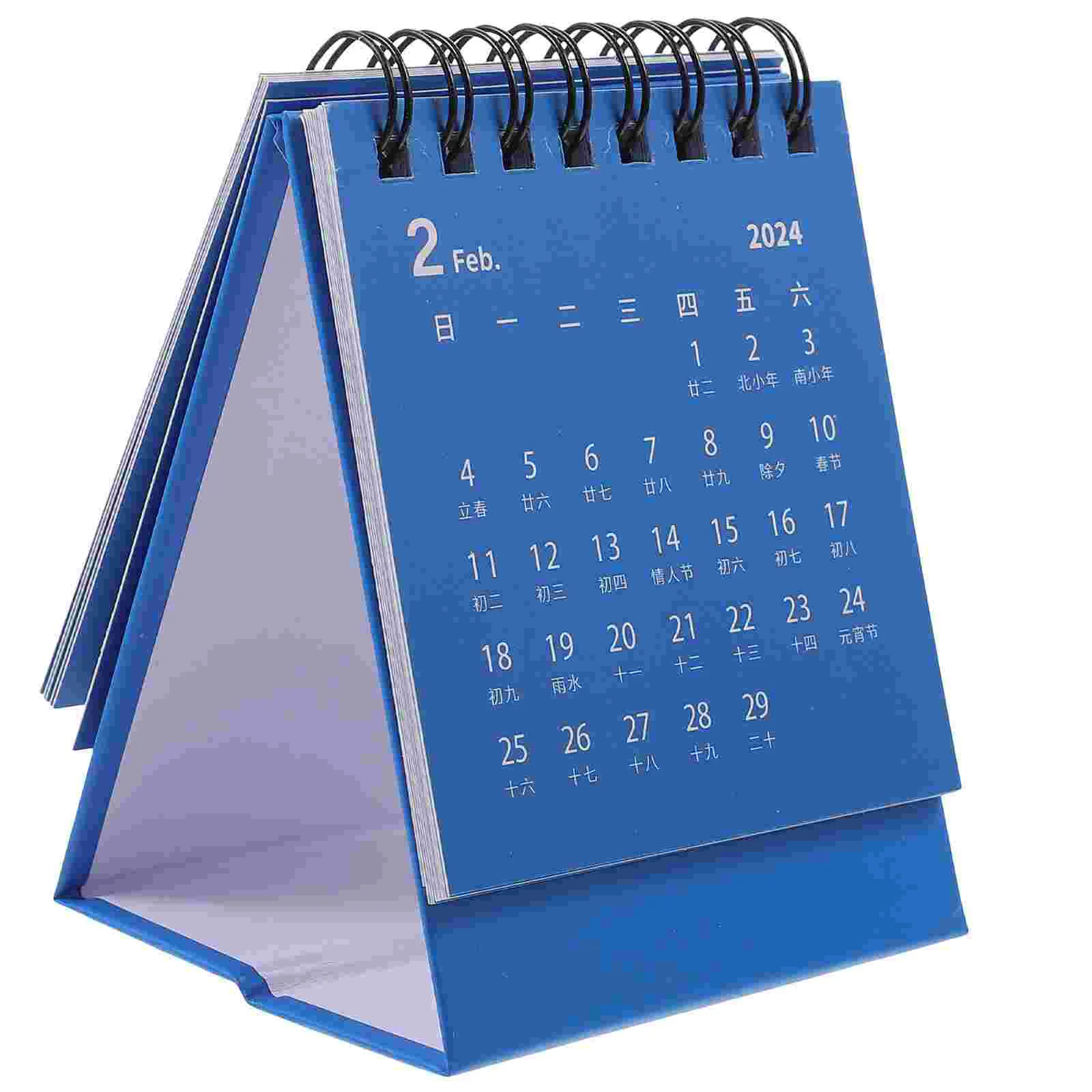 

Планер 2024 настольный мини-календарь офисные календари 2023-2024, миниатюрная настольная бумага
