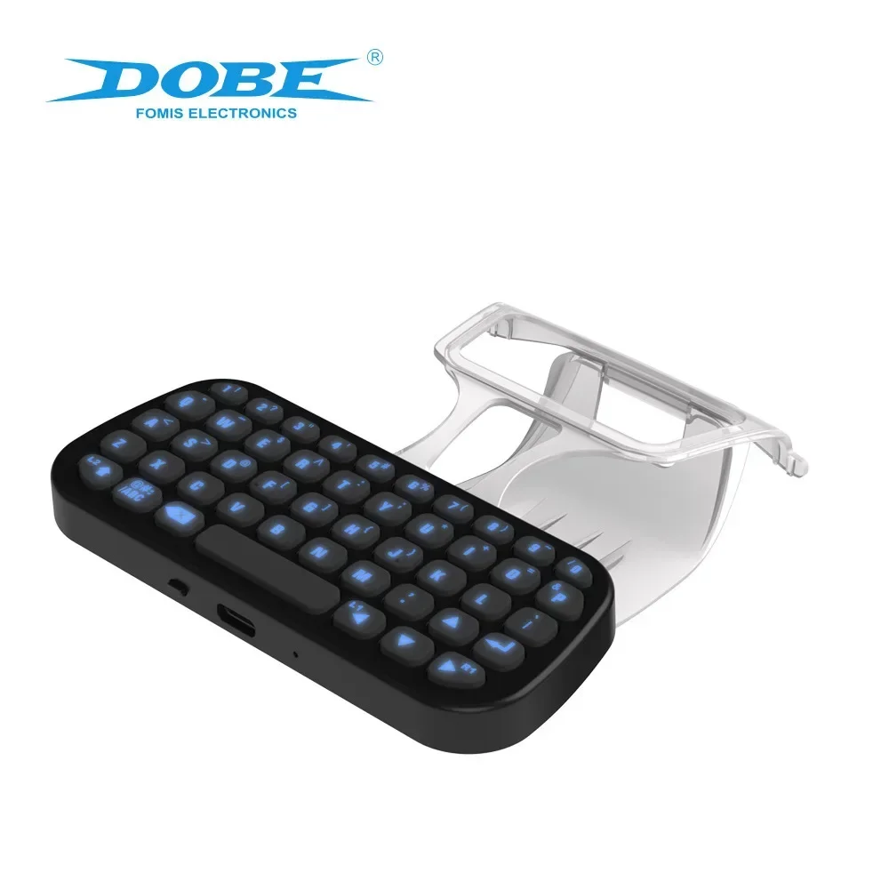 2024 Gaming Wireless 3.0 Keyboard 3.5mm Controller for PS5 PlayStation 5 DualSense Gamepad Mini Keypad Built-in Speaker 4