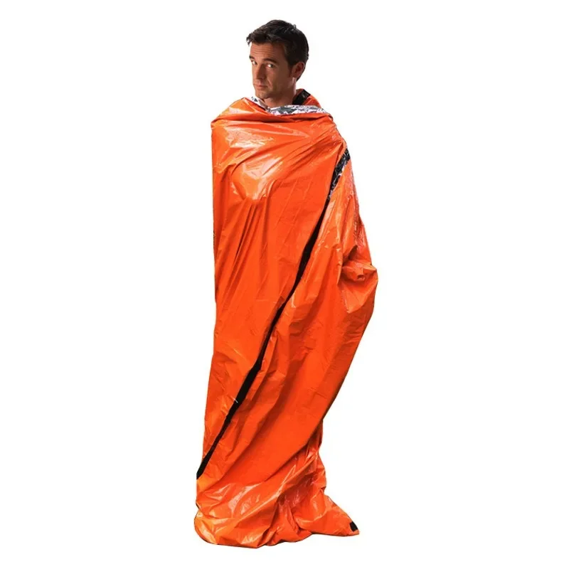 Emergency Blanket Outdoor Emergency Survival Sleeping Bag Thermal Blanket Mylar Waterproof Reusable
