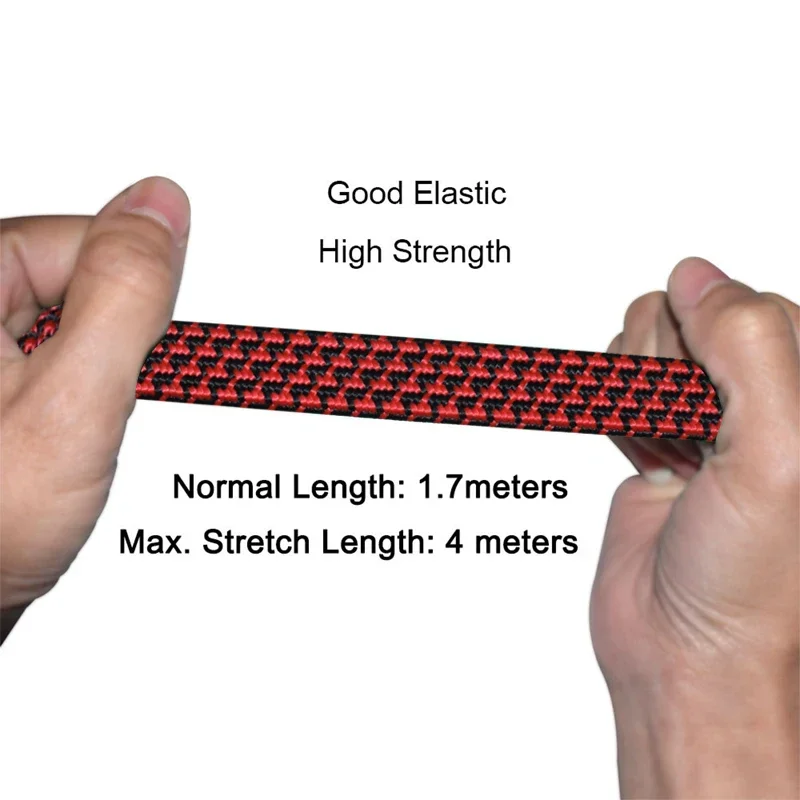 Strong Elastic Cord Rope Tie Down Belt Cargo Luggage Lashing Straps Fix For Motorcycle Bike SUV Car Roof Cargo Outdoor Camping