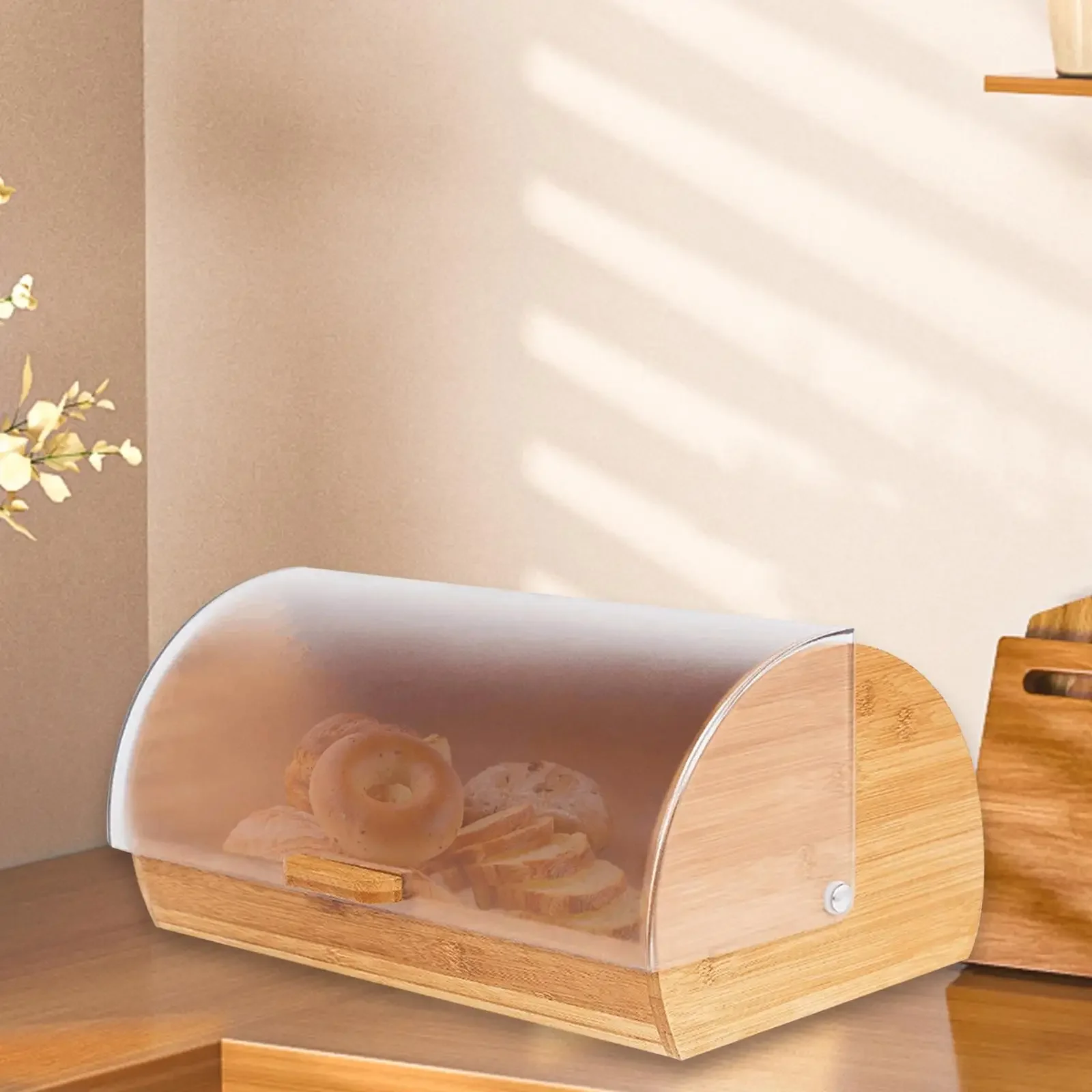 Bamboo Bread Box Breadbox Versatile with Lid Storage Holder Storage Container for Toast Donut Bagels Kitchen Home Bamboo Bread Box Breadbox Versatile with Lid Storage Holder Storage Container for Toast Donut Bagels Kitchen Home