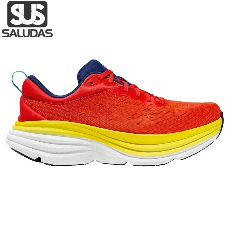 

SALUDAS Bondi 8 Women Running Shoes Unisex Casual Running Sneakers Men Lightweight Thick-Soled Outdoor Road Jogging Sneakers