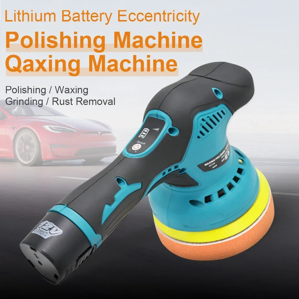 

Polishing Machine For Car 12V Cordless Polisher 8 Gears 380W Automotive Electric Waxing Repairing Wireless Sander Polish