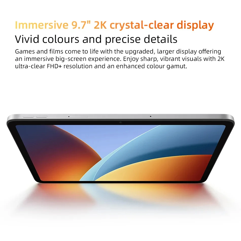 Xiaomi Redmi Pad 2 9.7'' Wifi Tablet Snapdragon 6S 4g Gen 2 System Xiaomi Hyperos 3 9.7'' 2K 120Hz Crystal Clear Display 7600Mah Battery