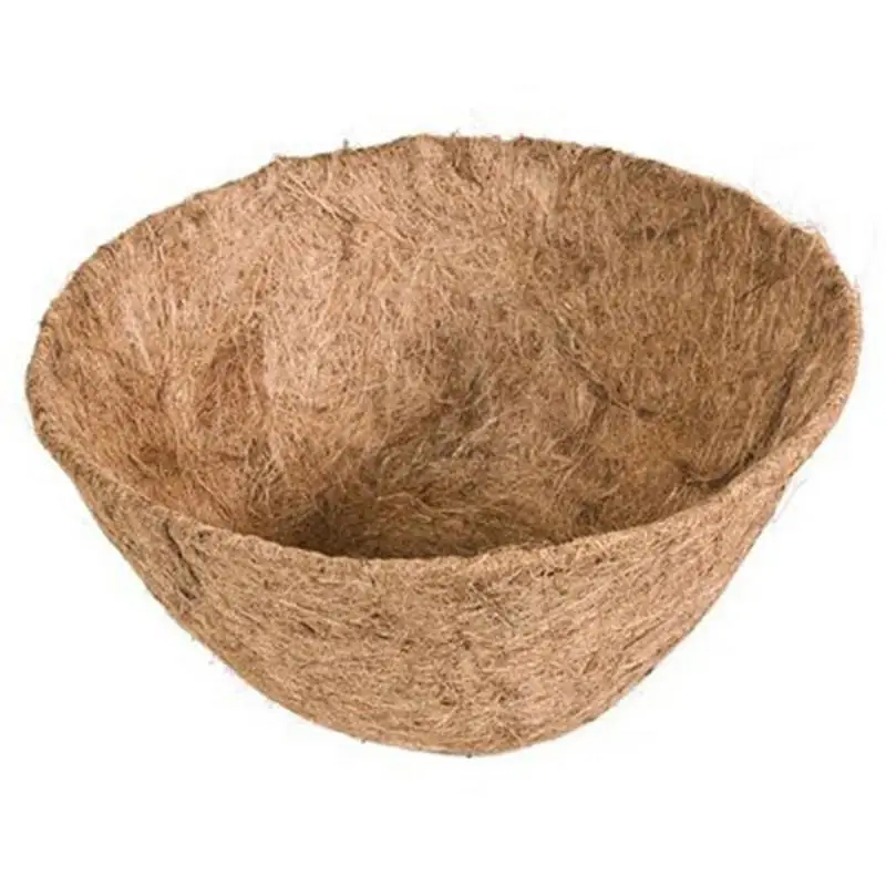 

Garden Supplies Non-slip Mat For Planters Plant Mat Coconut Fiber Palm Mat Natural Coconut Fiber Hanging Flower Pot Basket Liner
