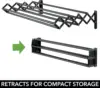 8 Bars for Hanging Garments - Mounted Organizer for Laundry/Utility Room, Bathroom, Garage, Bardo Collection, Black 4