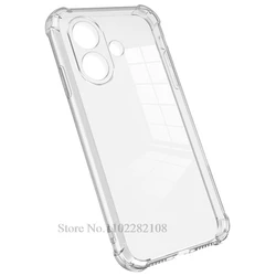 Transparent Shockproof Silicone Back Cover Coque for Vivo V60 Lite 5G 4G (Transparent Case)