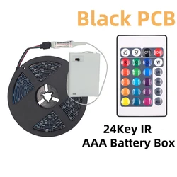 Battery - Powered RGB LED Strip Light with Remote Control - Indoor/Outdoor Strip Lighting (IP65 Waterproof)