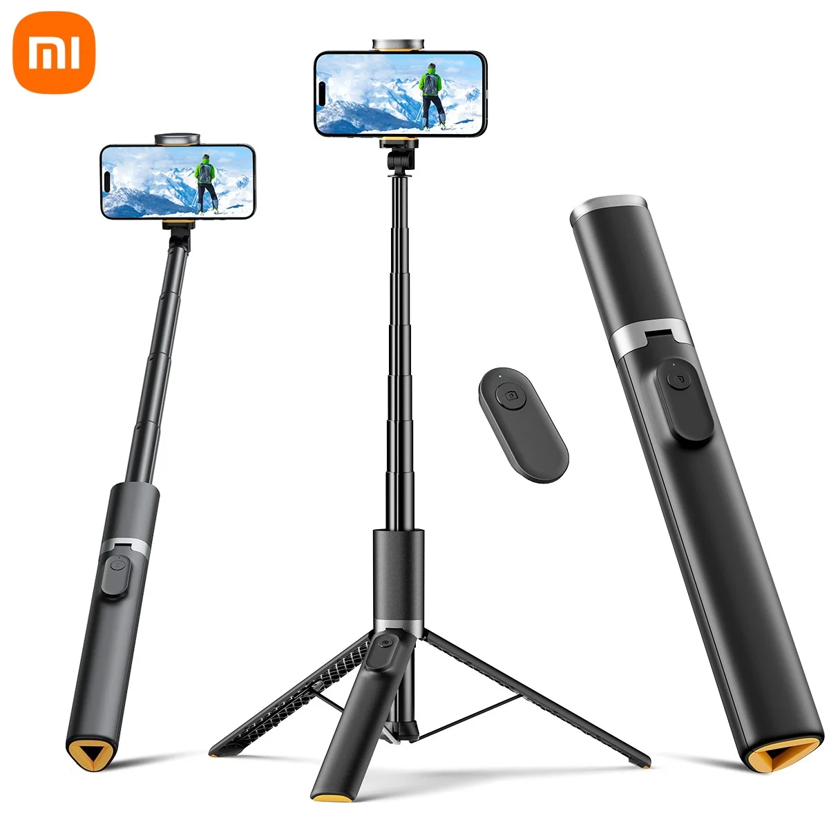 

Xiaomi 1.6m Portable Selfie Stick Tripod Integrated Mobile Phone Selfie Stick with Remote Control for Live Video Recording