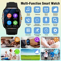 2025 Men's Smart Watch with Wireless Calling, Dual Straps (Stainless Steel+Silicone), Step Counter Flashlight & Message Reminder - Image 4