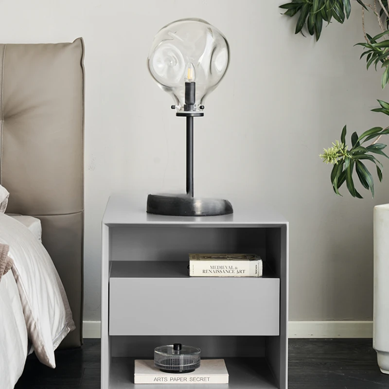 

Modern minimalist bedroom bedside table luxury and high sense online celebrity bedside cabinet locker DJ