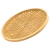 Fruits Basket Bamboo Woven Snack Plate Storage (large Size) Decorative Desktop Tray Manual Serving Food 3
