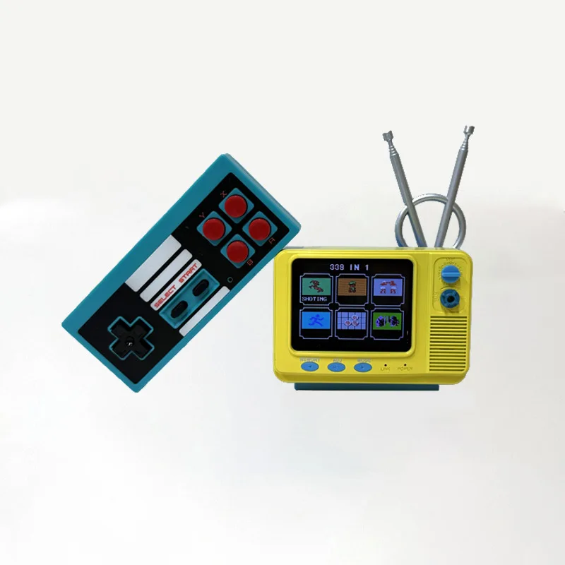 GV300S 레트로 TV 게임 콘솔, 3.0 인치 휴대용 게임 플레이어, C3 클래식 게임용 내장 339, 미니 포켓 게임 패드, 어린이 선물