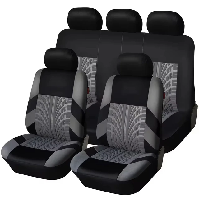 2/5PCS Car Seat Covers Set Universal Fit Most Car Covers with Tire Detail  Suitable for Independent Seat Covers Protecting seats 1