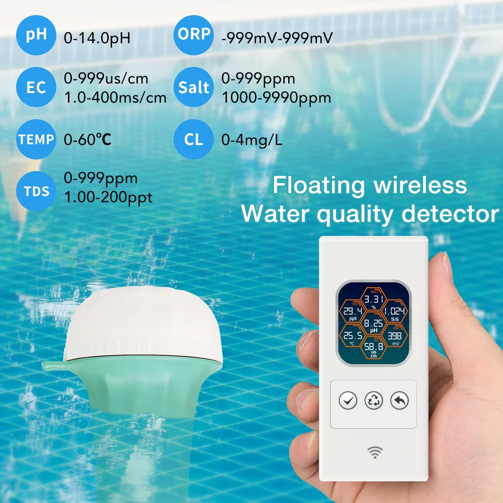 7 in 1 Water Quality Tester for Fish Tank Pool