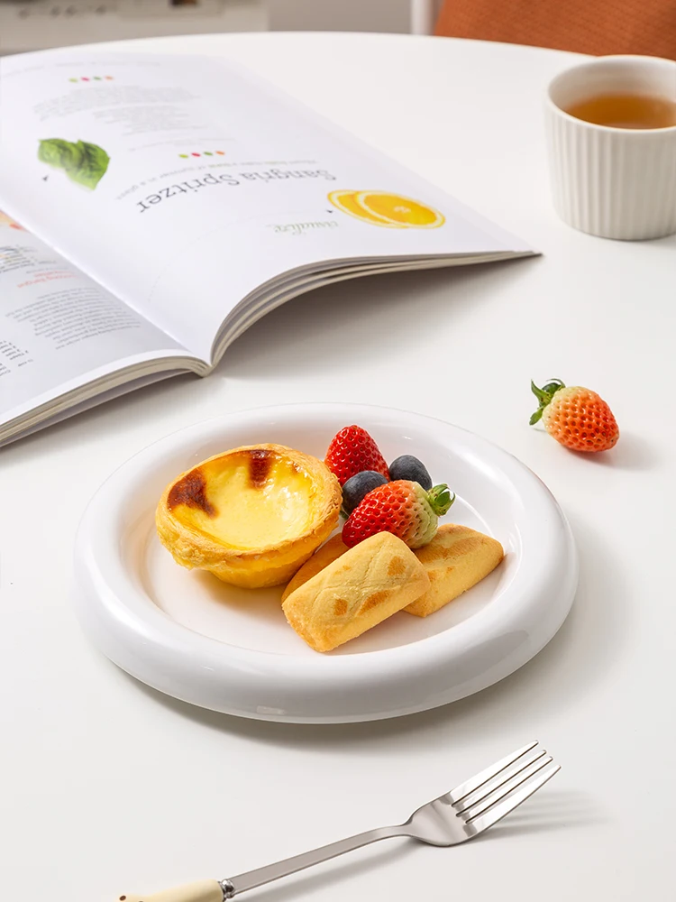 Housewear & Furnishings Kitchen Dining Plate Ceramic Dessert Plates Fruit Plate Barbecue Plate Wheat Straw Plates Plastic Dinner Plates Stainless Steel Plates