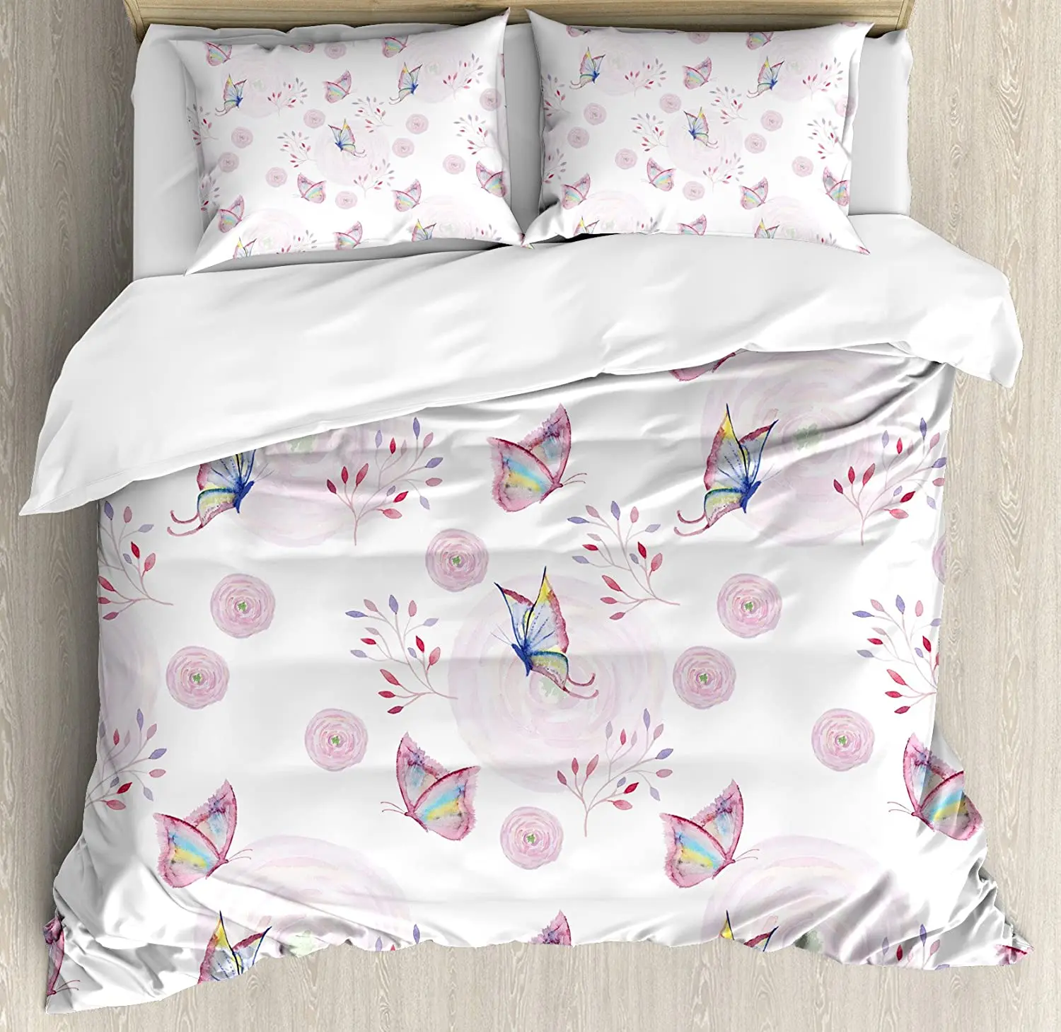 

Bull Skull Duvet Cover Boho Dream Catcher Feather Bedding Set Twin Arrow Floral Comforter Cover for Girls Women